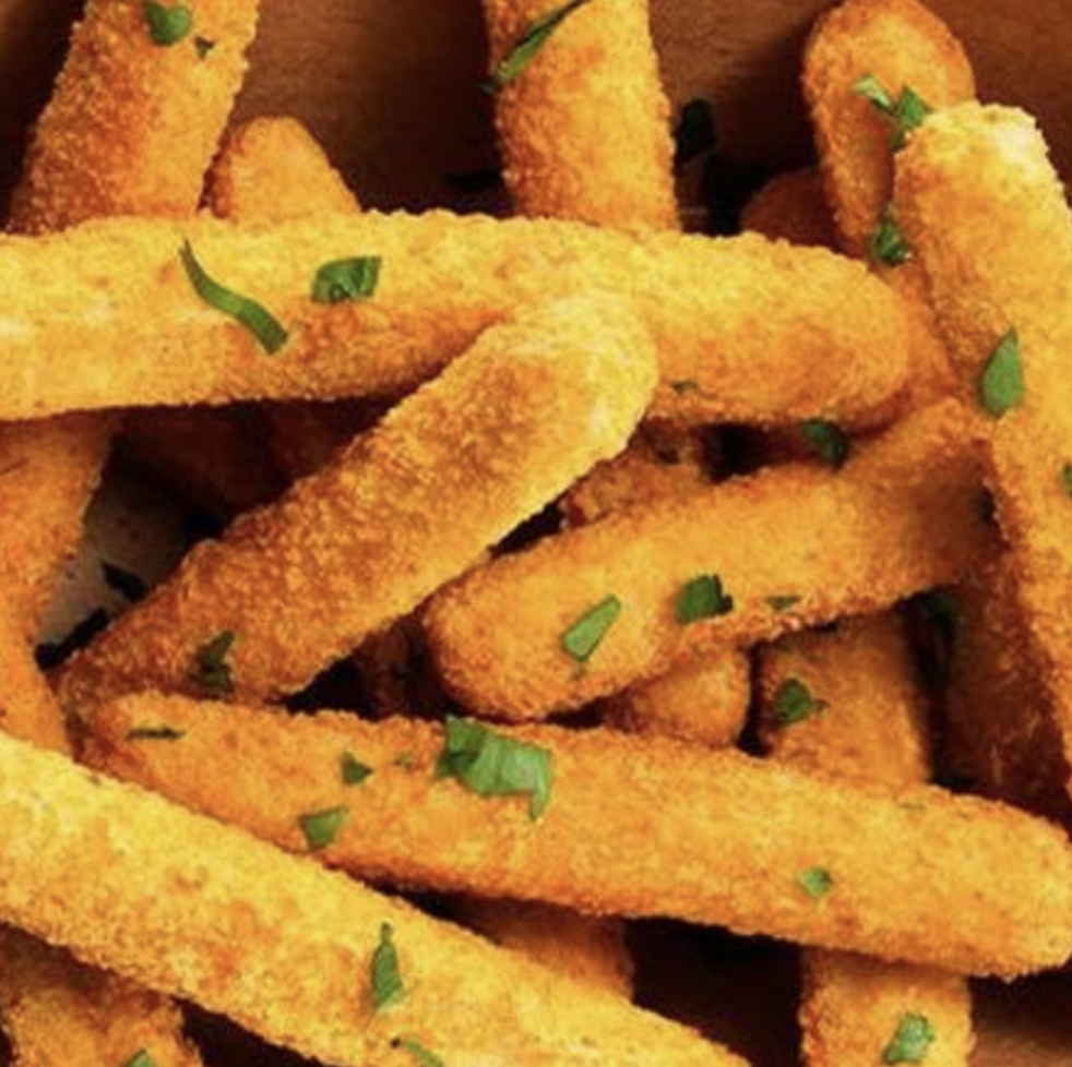 Crispy chicken sticks - tender inside, perfectly crispy outside at OnlySides