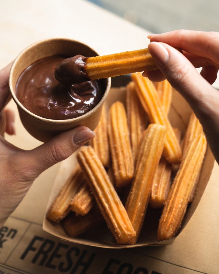 Sweet cinnamon churros - perfectly crispy dessert at OnlySides